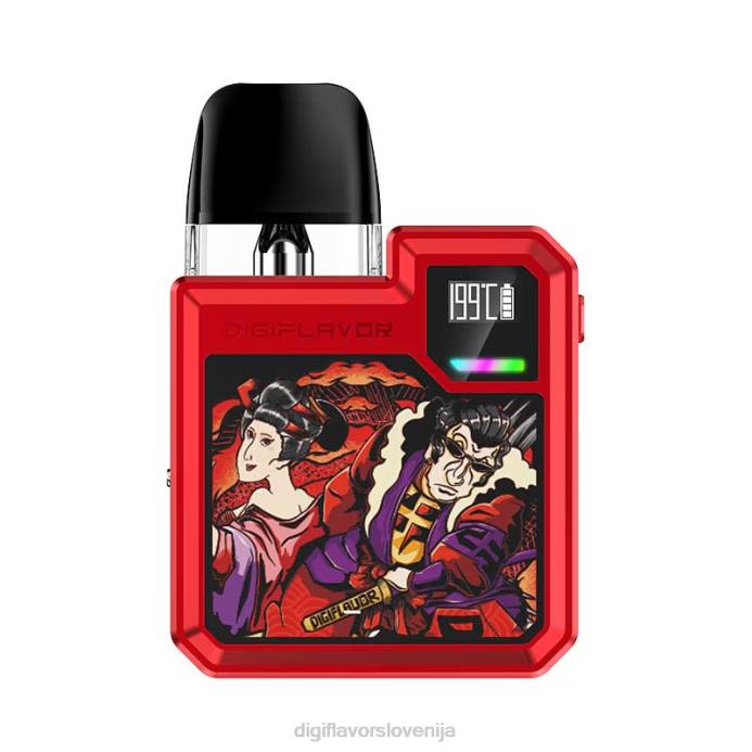 samurajsko rdeča Digiflavor Digi-Q komplet za pod - Digiflavor disposable 66JP50